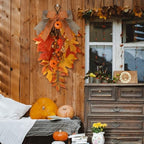 Shihanee 2 Pack 20 in Fall Teardrop Swags Autumn Front Door Decor - Image 5