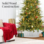 Best Choice Products Christmas Tree Collar, Wood Slatted Tree Skirt - Image 5
