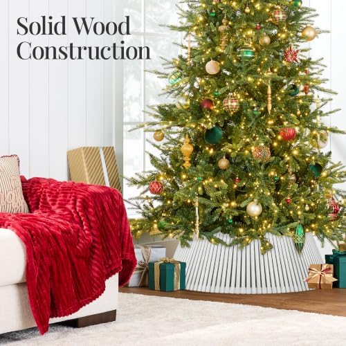 Best Choice Products Christmas Tree Collar, Wood Slatted Tree Skirt - Image 5