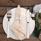 Kitcom Mini Napkin Rings Set of 12 Round-Shaped, Crystal Napkin Ring for Thanksgiving, Christmas, Family Gathering, Wedding Reception, Clear with Gift Box - Image 4