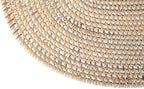 KOUBOO Rattan Oval Placemats Set of 2 Boho Dining Table Mat White Wash - Image 3