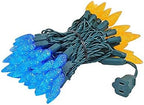 Novelty Lights 24FT 70 LED C6 Christmas String Lights, Blue & Orange - Image 6
