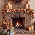 Thiccywoov 5ft Fall Garland Autumn Artificial Hydrangea Decor for Mantel - Image 5