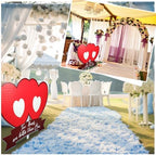 Bucherry 4 ft Heart Cardboard Cutout Valentine's Day Photo Prop Two Hearts Cardboard Stand Life Size Valentines Party Backdrop Decoration Stand up for Anniversary Wedding Engagement Party Decoration - Image 6