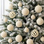 20Pcs Velvet Ornaments for Christmas Tree,2.36In Christmas Ornaments Set - Image 2