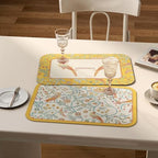 patdrea Designer Vintage French PVC Placemats Set of 6,12"x17"-Magnolia A - Image 7
