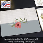 CounterArt Meadow Flower Boxed Set of 4 Premium Hardboard Placemats - Image 4