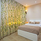 Unittype 15 Pcs 6.6 ft Fake Vines with Lights for Bedroom 300 LED, Ivy Leaf - Image 2