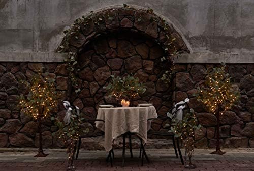 Hairui Lighted Eucalyptus Branches with Timer 24IN 36 LED Battery Operated for Wedding Christmas Party Home Spring Decor (Vase not Included) - Image 4