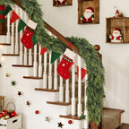 Lifelike Touch Artificial Cedar Garland for Christmas Decor(16 FT,1 PCS) by FOTEEWL