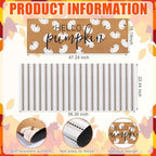 Tinideya 2 Pcs Fall Hello Pumpkin Layered Door Mat, 47'' x 16'' - Image 2