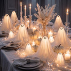 Woanger 5 Pcs Halloween Ghost Table Decorations Light Up Ghost Indoor Decor by Woanger