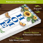 Briarwood Lane Summer Double Sided Reversible Pine Porch Leaner 47x9.5 Welcome To Our Home For Summer Porch Leaner - Image 4