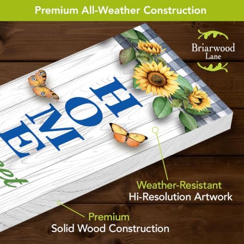 Briarwood Lane Summer Double Sided Reversible Pine Porch Leaner 47x9.5 Welcome To Our Home For Summer Porch Leaner - Image 4