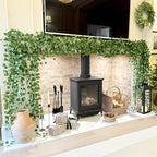 CQURE 240 Pack 1680Ft Artificial Ivy Fake Vines,Ivy Garland Greenery Garland Fake Hanging Plants Vines Aesthetic Green Leaves for Bedroom Wedding Party Garden Wall Room Decor - Image 2