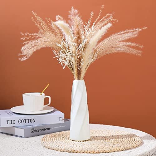 Didaey 10 Pack White Plastic Vases Bulk for Centerpieces,Retro - Image 3