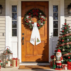 12 Pcs Seasonal Wreath Sash for Front Door Embroidery Ribbon Sash Christmas Fall Gift Holiday for Yard Porch Doorway Decor Indoor Outdoor - Image 2