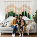 Tiamon Boho Wall Decor - 59'' W x 42'' L Macrame Wall Hanging Beaded Large Tapestry Art for Home Bathroom Farmhouse Bedroom Living Room Office Natural Modern Rustic Decoration - Image 6