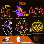 TRWYMZ Halloween Decorations - 16" Halloween Window Silhouette Lights - Image 2