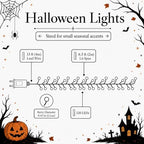 QBIS Halloween Lights, Orange Yellow Red, 120 Berry Cluster Lights,6.5ft - Image 6