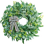 WREATHOME 26'' Large Eucalyptus Wreath for Front Door All Season by WREATHOME
