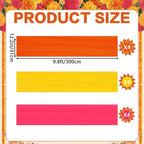 12 Pcs Diwali Table Runner Diwali Table Decor Orange Yellow Pink - Image 2