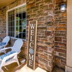 Interchangeable Welcome Sign for Front Porch Door, 45"X9" Wood - Image 6
