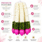 Hanging Flower Decoration|Puja Decoration Items 14 INCHES, Pack 10 - Image 4