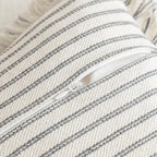 YEENAASY Throw Pillow Covers 20x20 Boho Striped Pillow Cases with Tassel - Image 3