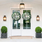 WREATHOME Spring Summer 22" Wreath for Front Door Window Porch Wall - Image 4