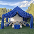4 Panels 5ft(W) x 20ft(H) Royal Blue Ceiling Drapes for Wedding Parties by PartyVillage