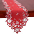 Simhomsen Embroidered Snowflakes Table Runners for Christmas Holiday and Winter 14×144 inches by Simhomsen