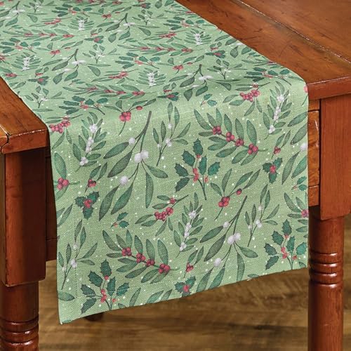 Park Designs Under The Mistletoe Table Runner 13" X 54" - Image 2