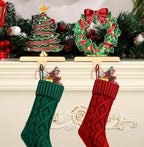 Christmas Stocking Holders for Mantel Set of 2 Anqitue Gold Christmas Tree Stocking Holders Wreath Stocking Holder Metal Stocking Hook Sturdy Stockings Hanger for Fireplace Decoration (Tree) - Image 6