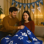 Remagr 50x60 Inch Hanukkah Throw Blanket Microfiber Menorah Jewish Decor - Image 5