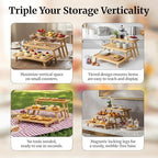 3 Tier Serving Tray, Wooden Tiered Stand for Charcuterie - Image 4