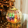 Colorful Mercury Glass Pumpkin with Built-in LED Light - Enhance Your Fall Decor with Magical Glow-Perfect Harvest Festival Decorations and Gift by HvFun