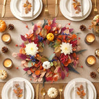 Fall Wreaths for Front Door 24 inch Wreath with Storage Bag - Image 6
