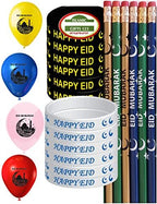 (98 Pack) Eid Balloons Eid Pencils Eid wristbands Eid Mubarak decoration EID Favors Eid decor Eid gifts Islamic wall decoration Ramadan favors Ramadan decoration Islamic Favors Muslim gifts - Image 6