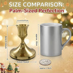 Gold Wine Glass Metal Candlestick Holders -Vintage Modern Metal Taper Candle Holders, Decorative Centerpiece for Table Mantel, Wedding Kitchen Home Decor, Wedding Gift,30Pcs - Image 5
