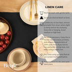 100% Pure Linen Extra Long Table Runner - 14 x 108 Inch Farmhouse Dining Table Runner, Perfect for Fall, Thanksgiving, and Christmas -Athena -Black - Image 5