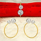 KPOSIYA Pearl Napkin Rings Set of 50 Gold Napkin Holder for Table Decor - Image 7