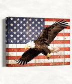 HomeifHue July 4th Patriotic Canvas Wall Art 4th of July USA Decorations American Flag Painting Picture Eagle Pictures for Wall Decor Independence Day Home Decor（F3 24x36in） by HomeifHue