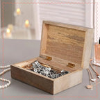 Mela Artisans Scallop Wood Box - Grey Burnt, XL - Image 5