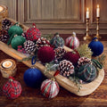 Gemscream 12 Pcs Classic Tartan Assorted Christmas Ornament Balls 3.15 Inch by Gemscream