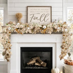Fall Decorations for Home - 2 Pack 6Ft Autumn Maples Pumpkin Berry Garlands by ORIENTALCHERRY
