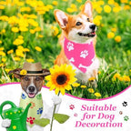 Abbylike 50 Pcs Paw Print Dog Bandanas Bulk, Halloween & Birthday Party - Image 2