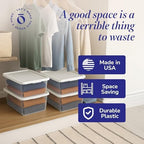 HOMZ Snaplock, Small Clear Plastic Storage Organizer Bins w/Lids, 4 Pack - Image 5