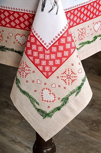 Maison d' Hermine Table Cloth Rectangle Table Reusable 100% Cotton 60"x90" - Image 3