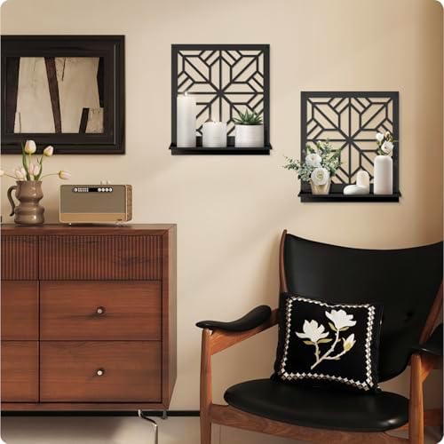 Aesthetics Candle Wall Holder, Modern Bathroom Wall Art for Living Room Bedroom Bathroom (2 Pack 11.8 x 13 in) - Image 4